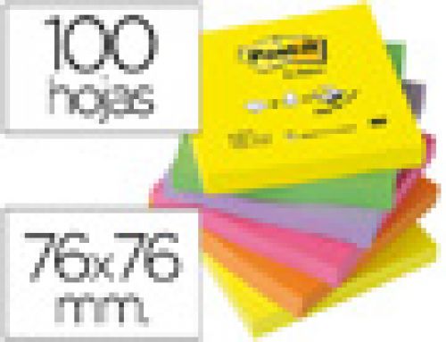 Bloco de notas adesivas post-it sortido. 76 x 76 mm , Post-it , 29392 , 4064035083694